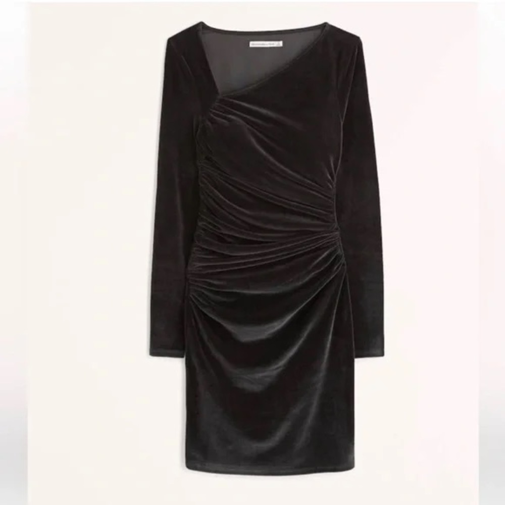 *sold on Mercari Abercrombie & Fitch Asymmetrical Black Dress